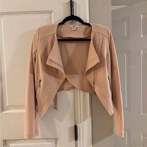 Bar III Blush Pink Open-Front Blazer